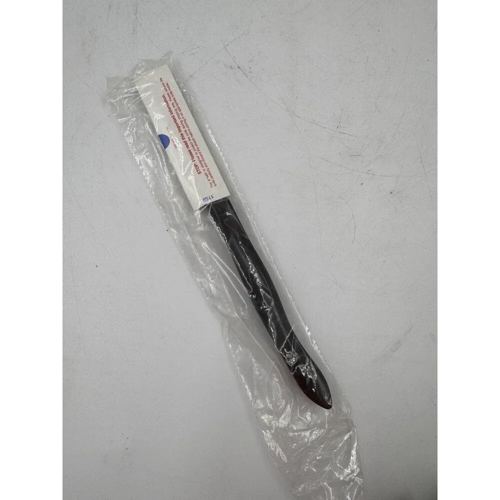 CUTCO 1759 KK Serrated Steak Knife Brown Handle Made in USA Torn End of Bag